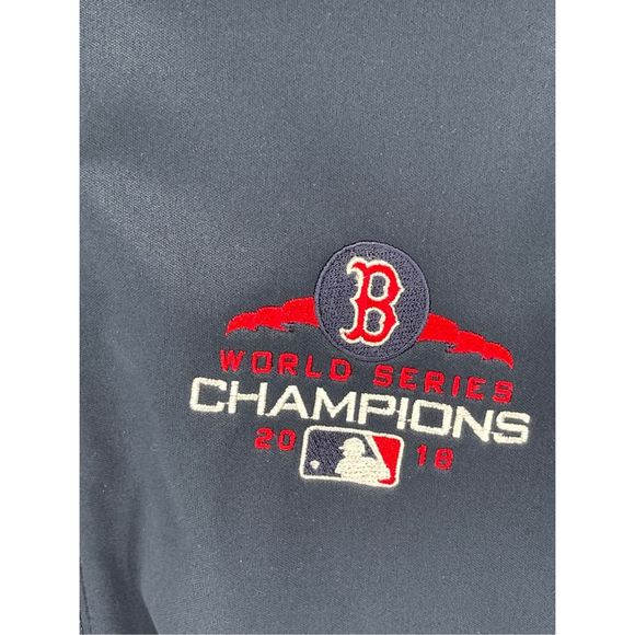 Antigua Boston Red Sox Jacket World Series 2018 Women 2XL Blue Fleece Lined - Picture 3 of 12